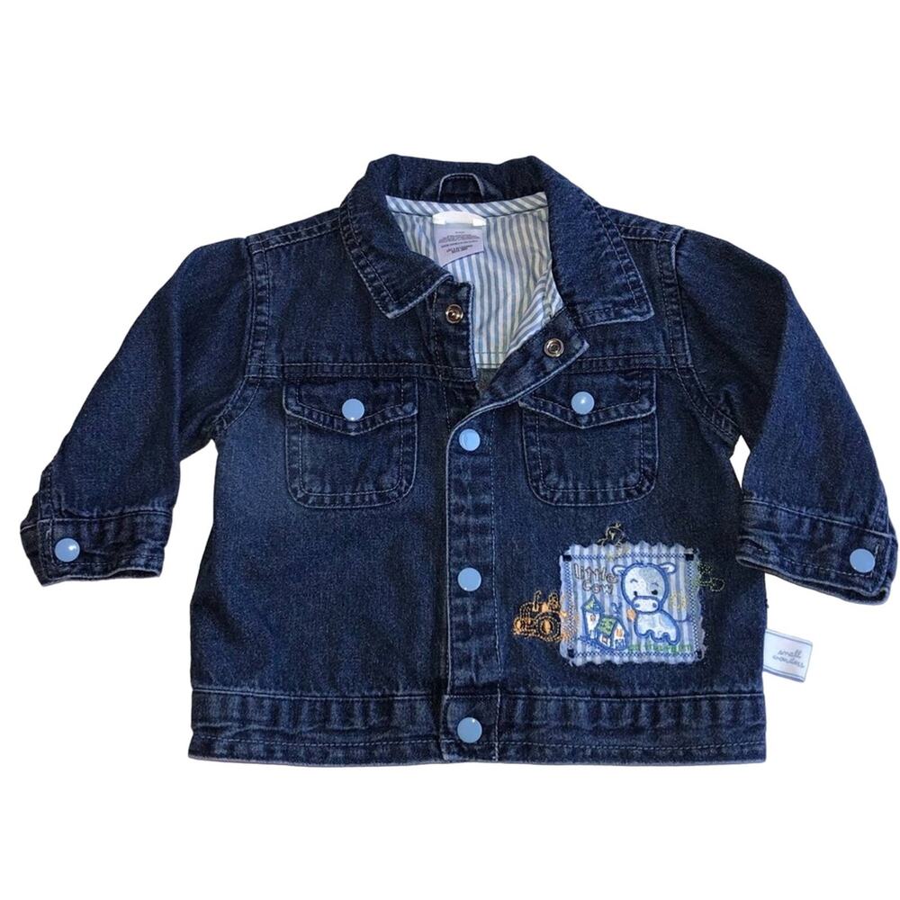 Denim jean jacket baby boy girl 6-9 months